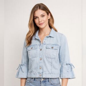 TRISTAN Light Blue Tencel Shirt Jacket – Size M - 100% Tencel